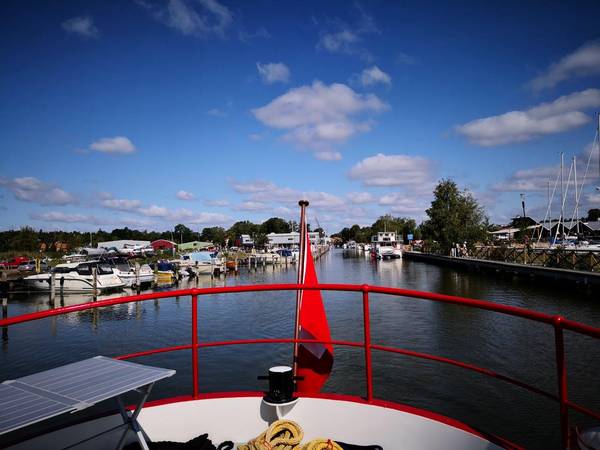 Abfahrt aus dem Hafen von Trosa